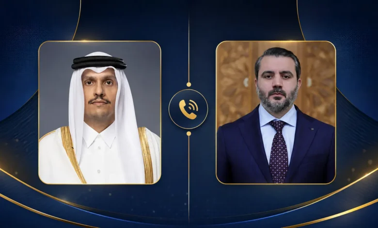 الشيباني ورئيس الوزراء القطري