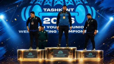 الرباع السوري علي محمد يتوج بذهبية بطولة آسيا لرفع الأثقال للشباب