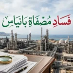 صورة توضيحية لملف فساد مصفاة بانياس وتجاوزات العقود المالية.