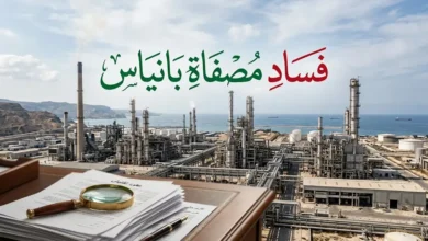 صورة توضيحية لملف فساد مصفاة بانياس وتجاوزات العقود المالية.