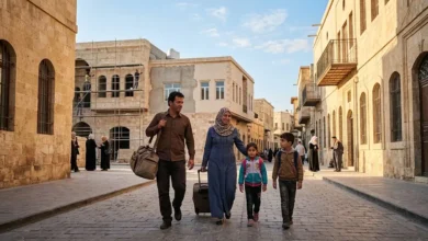 عودة اللاجئين السوريين إلى ديارهم وبدء عمليات التعافي المبكر في سوريا.