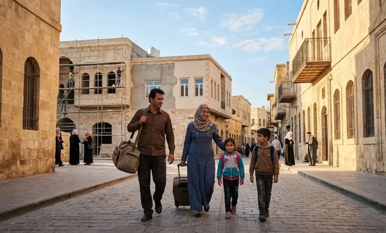 عودة اللاجئين السوريين إلى ديارهم وبدء عمليات التعافي المبكر في سوريا.